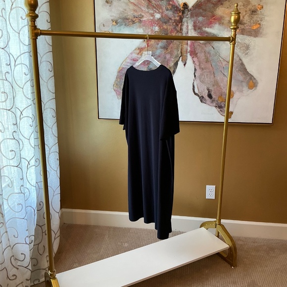 Norma Kamali Navy Pull On Dress Size Large - Picture 4 of 4